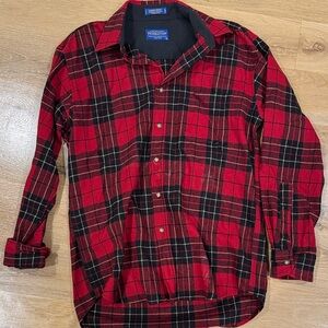 Pendleton Red and Black Plaid Men's Shirt